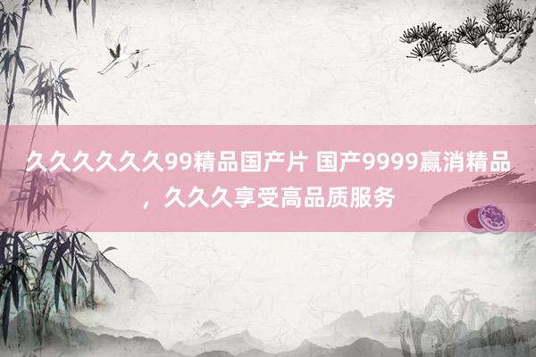 久久久久久久99精品国产片 国产9999赢消精品，久久久享受高品质服务